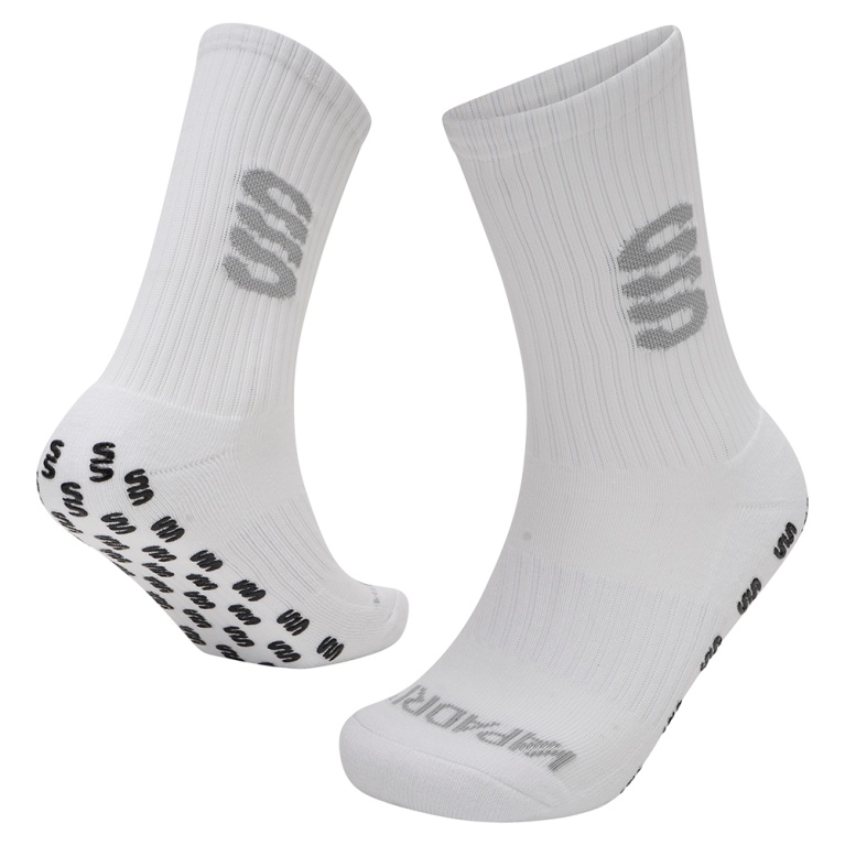 Waterlooville Social FC - Quarter Gripper Sock : White